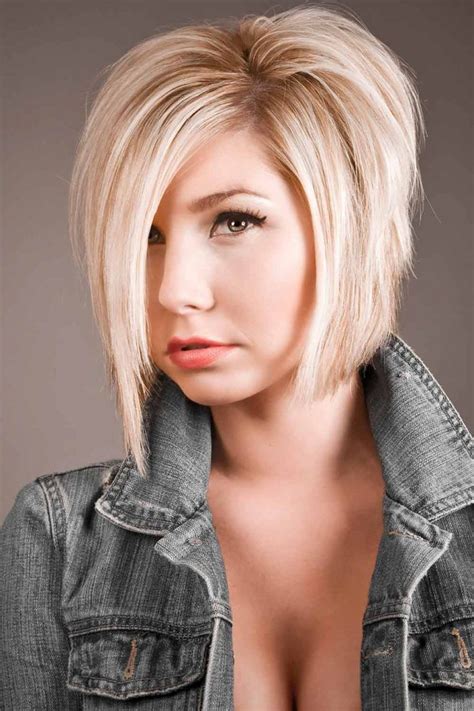 a line bob haircut layered